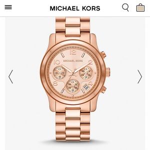 Michael Kors rose gold watch